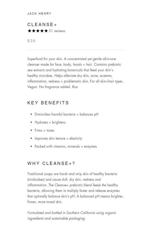 Jack Henry | Body Cleanse