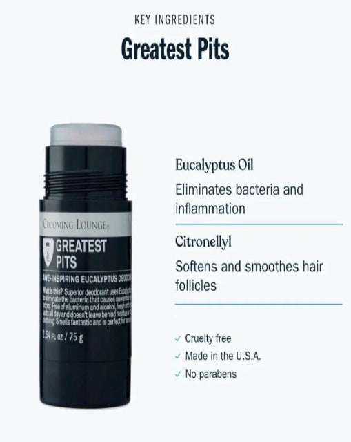 Grooming Lounge | Greatest Pits Deodorant