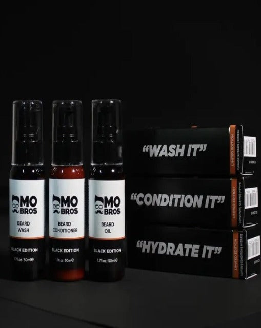 Mo Bros Premium Beard & Moustache Grooming Trio