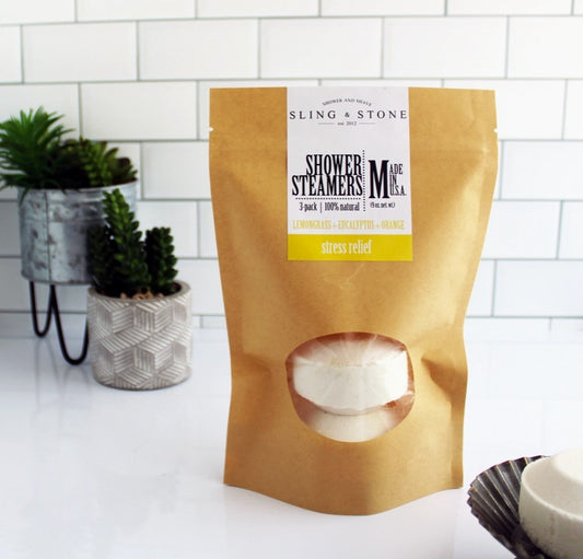 Sling & Stone | Shower Steamers Lemongrass+Eucalyptus+Orange (3-pack)